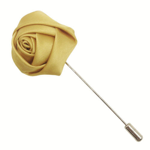 Champagne Satin Lapel Pin