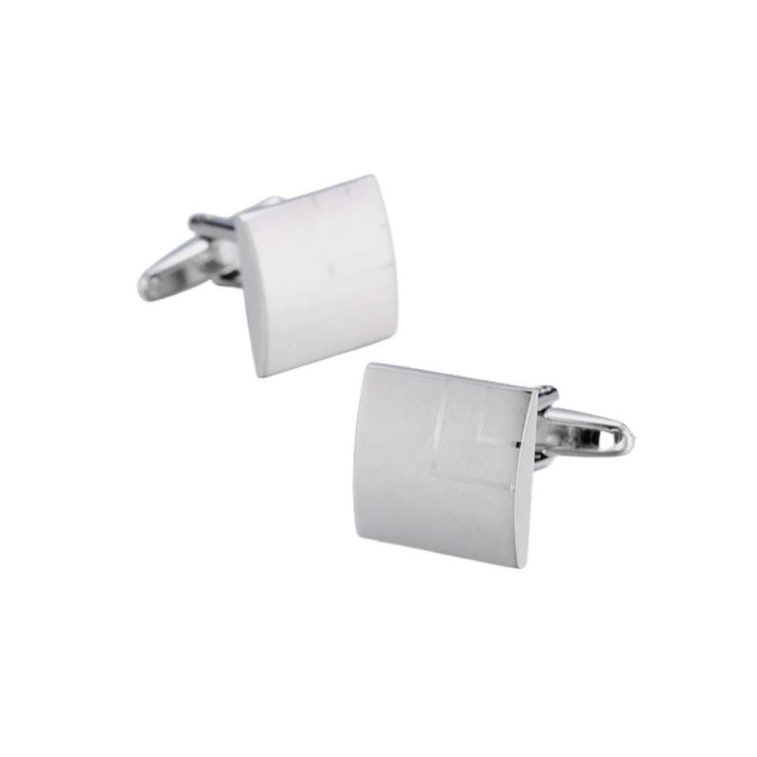 Convex Square with Double Line detail Cufflinks