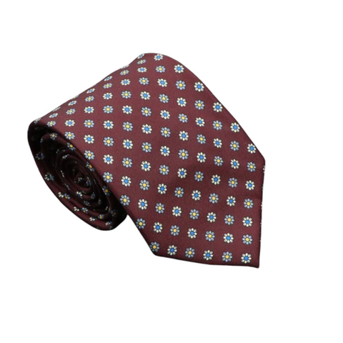 Vintage Print Regular Tie 8