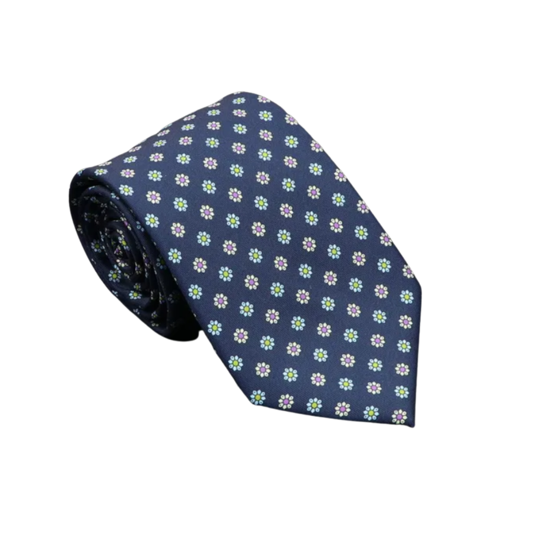 Vintage Print Regular Tie 11