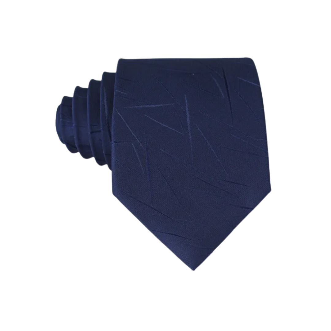 Dark Blue Subtle Strokes Regular Tie
