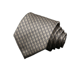 Chain Link Silver Ore Regular Tie