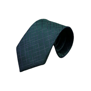 Seamless Lines Stripes on Green Regular Tie