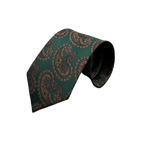 Paisley 03 Green Regular Tie