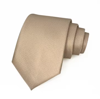 Champagne Geometric Regular Tie