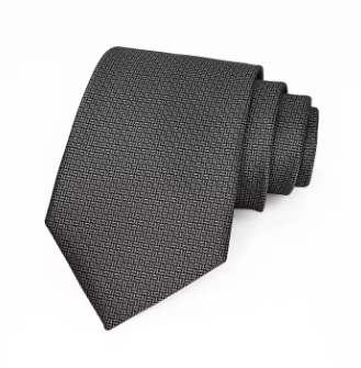 Dark Grey Geometric Regular Tie