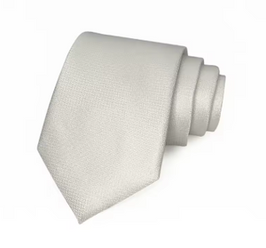 Ivory Geometric Regular Tie