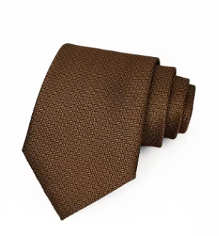 Brown Geometric Regular Tie