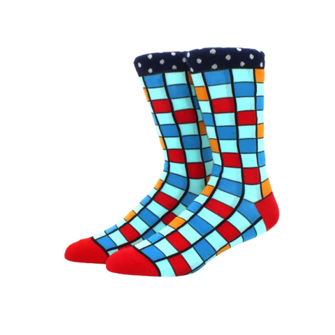 "Time to face the Mosaic" Novelty Socks