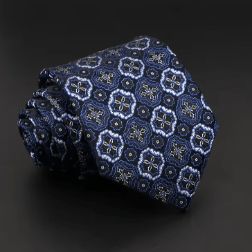 Abstract Blue Regular Tie - AJ