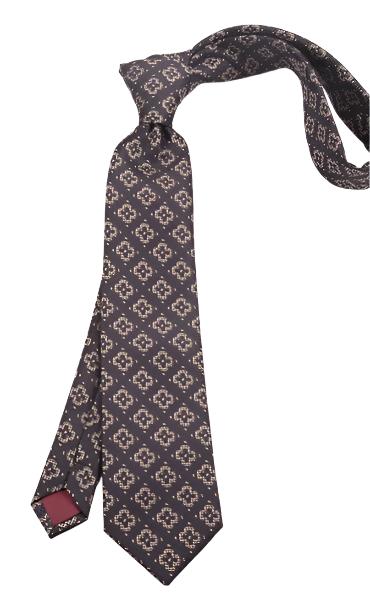 Abstract Geometric Flower Skinny Tie - AJ