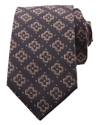 Abstract Geometric Flower Skinny Tie - AJ