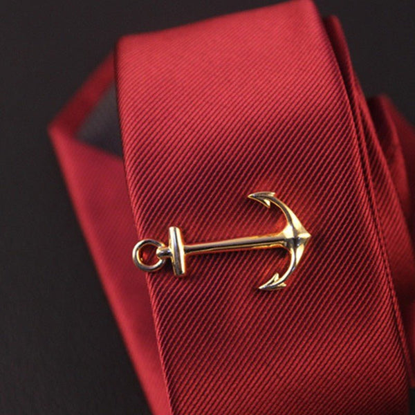 Anchor Tie Clip (Gold 4cm) - AJ