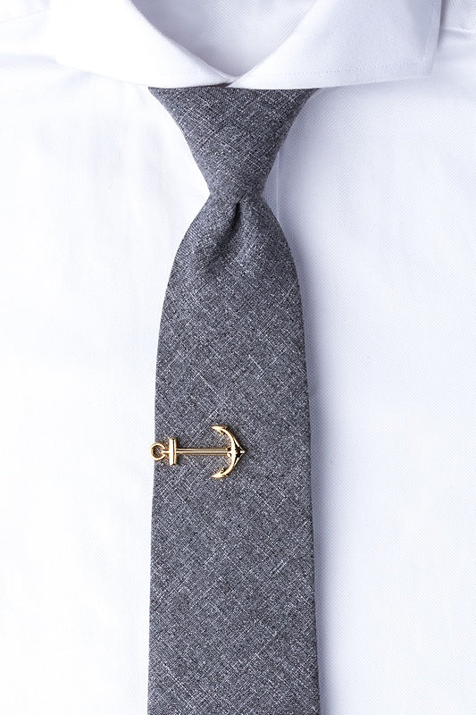 Anchor Tie Clip (Gold 4cm) - AJ