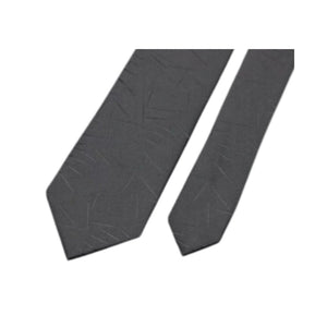Black Subtle Strokes Skinny Tie - AJ