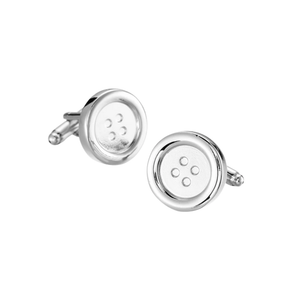 Classic Buttons Silver cufflinks - AJ