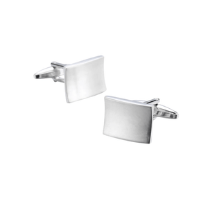 Classic Curved Rectangle Cufflinks - AJ
