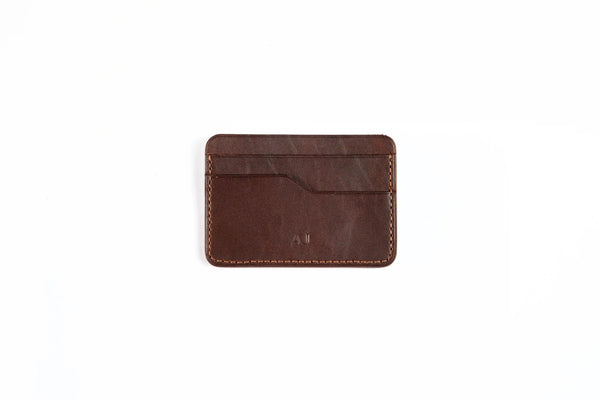 Everett Leather cardholder in Brown [LC] - AJ