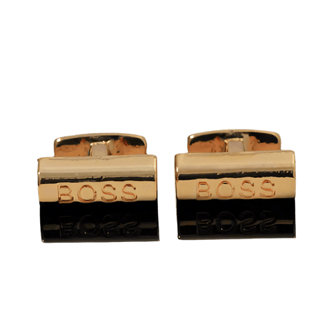 Gold 'BOSS' Cufflinks - AJ