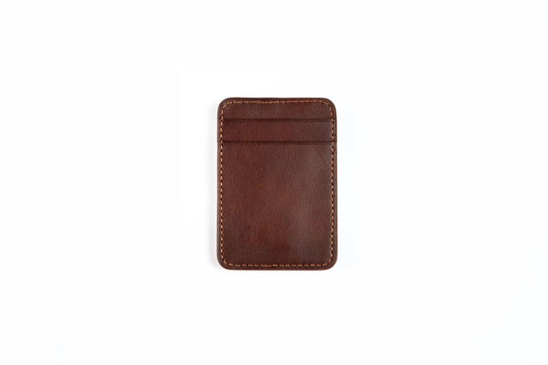 Leighton Leather cardholder wallet in Brown [LC] - AJ
