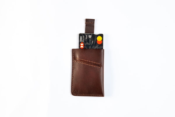 Marcello Leather cardholder in Brown [LC] - AJ