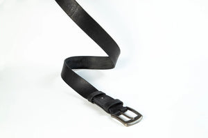 Mercer Leather Casual Belt in Black [LC] - AJ