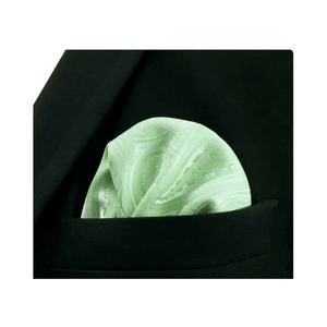 Paisley 05 Light Neon Green Pocket Square - AJ