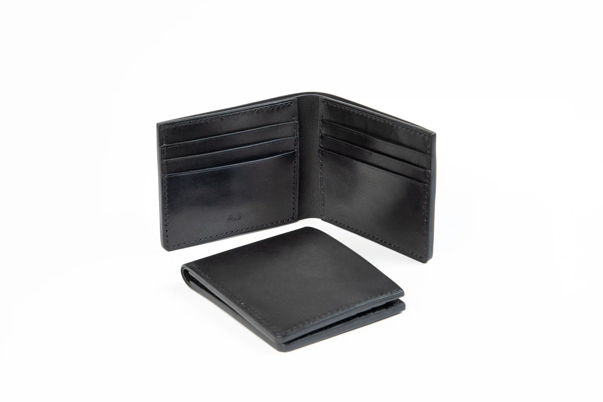Thayer Bi - fold Leather Wallet in Black [LC] - AJ
