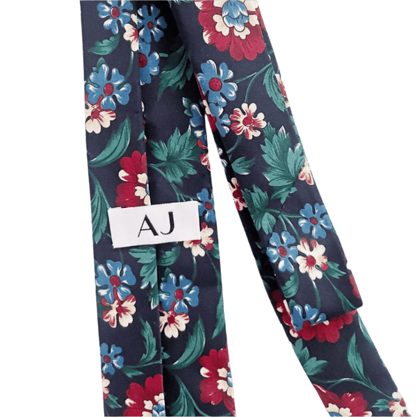 "The garden" Floral Silk Slim Tie - AJ
