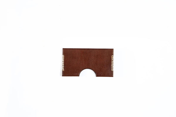 Vincent Pelle Leather card holder in Brown [LC] - AJ
