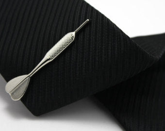 Silver Dart Tie Clip