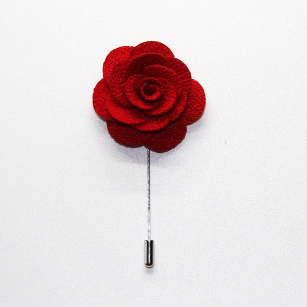 Red Microfiber Lapel Pin