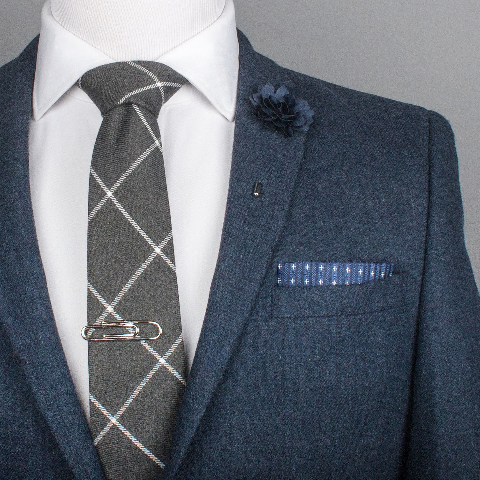 Silver Paper Clip Tie Clip