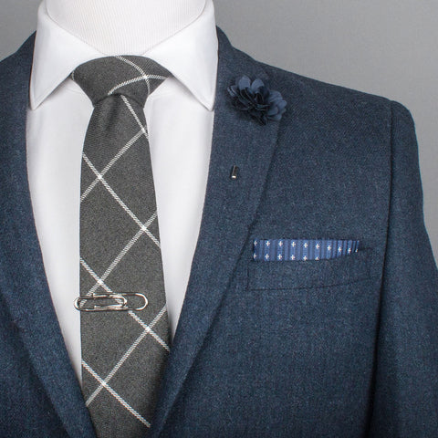 Silver Paper Clip Tie Clip