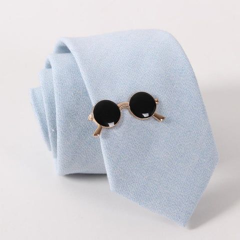 Gold Retro Sunnies Tie Clip