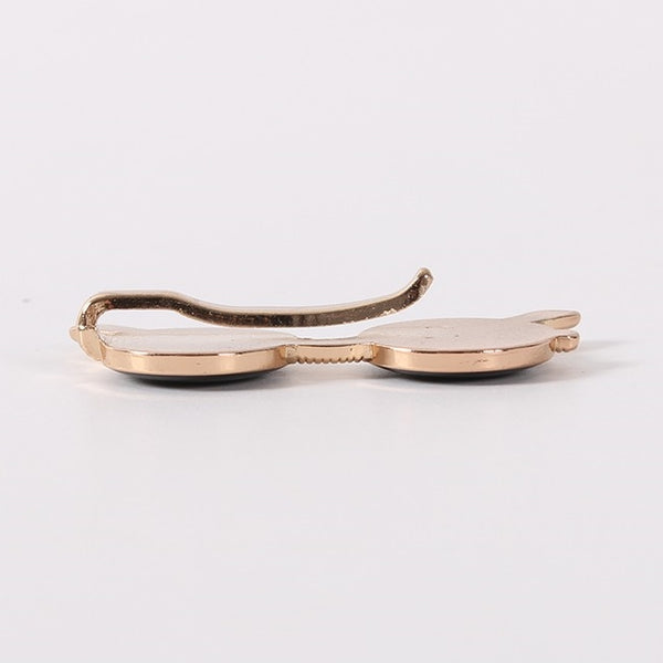 Gold Retro Sunnies Tie Clip