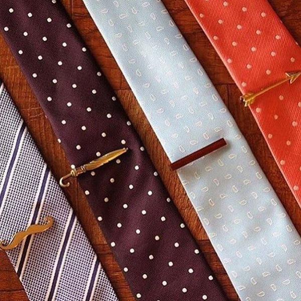 Gold Umbrella Tie Clip