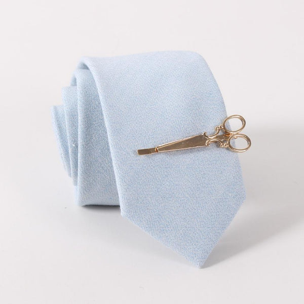 Gold Scissors Tie Clip