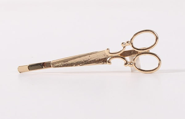 Gold Scissors Tie Clip