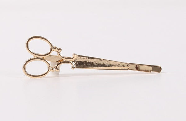 Gold Scissors Tie Clip
