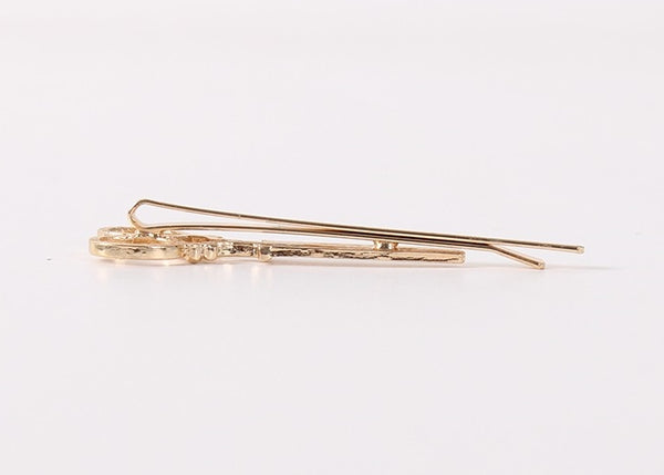 Gold Scissors Tie Clip