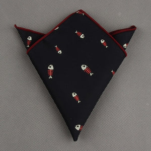 Printed Fish Pocket Square