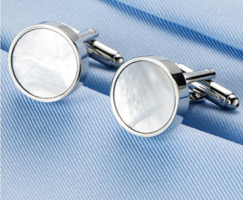 Silver Mother of Pearl Cufflinks