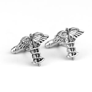 Caduceus Symbol of Medicine Cufflinks
