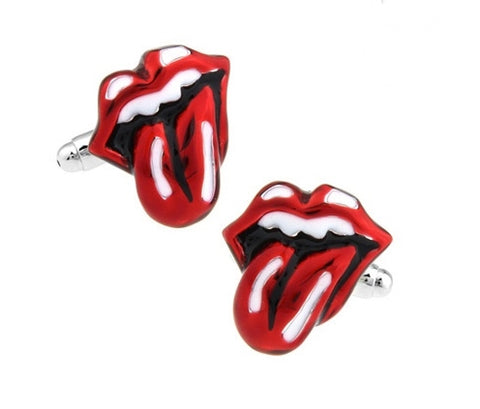 "Rolling Stones Tongue" cufflinks