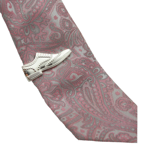 Silver Wingtip Tie Clip