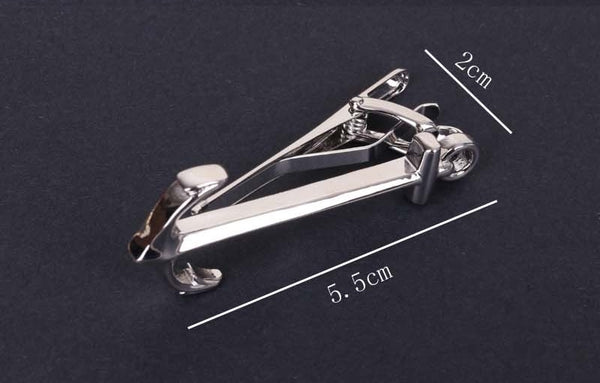 Anchor Tie Clip (Silver 5.5cm)