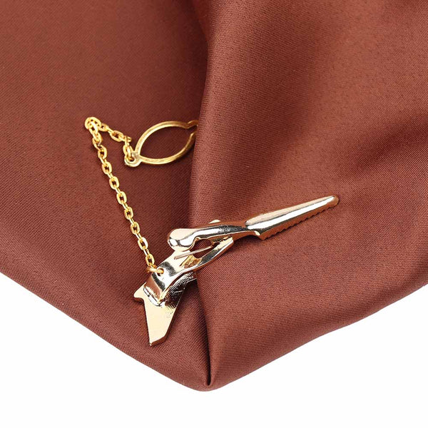 Gold Airplane Tie Clip