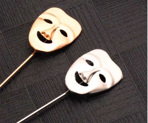 Gold Theatre Mask Lapel Pin