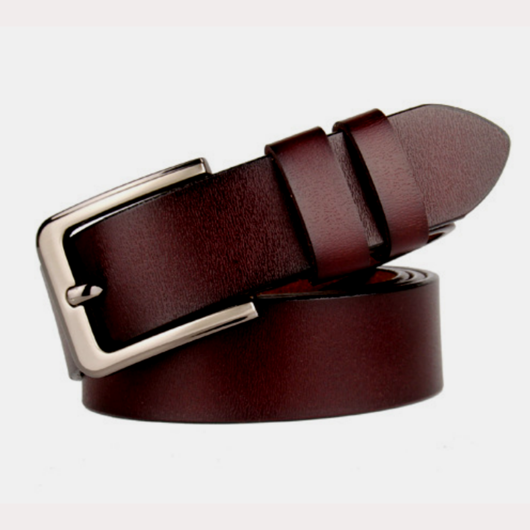 Casual Auburn Brown Jeans Belt (1)